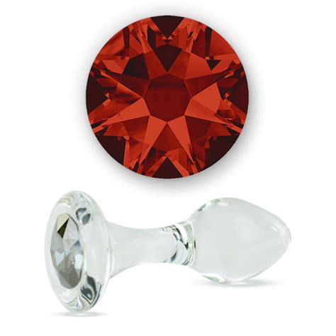 red butt plug|Red Magma Crystal Delight Butt Plug – CrystalDelights